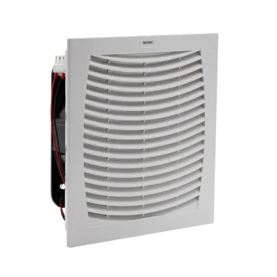 Вентилятор с фильтром ЭМС 480 м3/ч, 12В DC, 255х255 мм, IP54