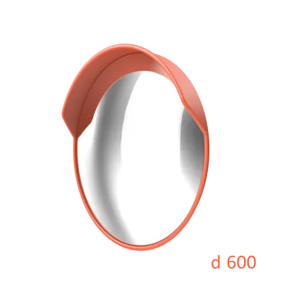 Зеркало дорожное с защитным козырьком d-600 мм
