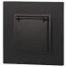 14-2103-05 ЭРА Розетка 2P+E Schuko со шторками с крышкой, 16A-250В, IP20, Эра Elegance, антрацит (10