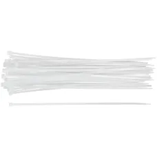 Хомуты нейлоновые, белые для проводов, 50 шт., 250X3
