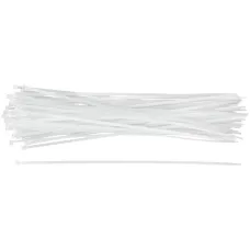 Хомуты нейлоновые, белые для проводов, 50 шт., 400X4