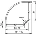 Секция угловая 90°, h=35 мм, B=100 мм, FS (RB 90 310 FS)