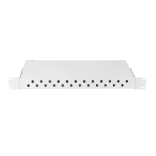 Оптический кросс NIKOMAX 19 дюймов, 1U, до 24 FC/ST портов, стальной, серый, неукомплектованный