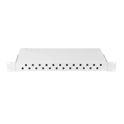 Оптический кросс NIKOMAX 19 дюймов, 1U, до 24 FC/ST портов, стальной, серый, неукомплектованный