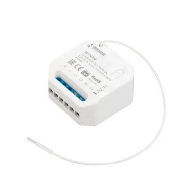 Актуатор INTELLIGENT ARLIGHT TY-SWITCH-702-72-PS-IN, 230V, 2x1.7A, Curtain, TUYA Wi-Fi, 433MHz