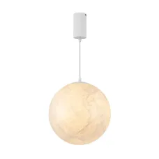 Светильник SP-SILKA-HANG-R300-7W Warm2700, WH, 330 deg, 230V, IP20, Натуральный шелк, 3 года