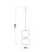 Светильник подвесной Lumen 1х60Вт G9 IP20 Freya FR5215PL-01BS