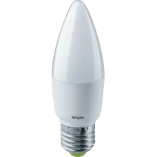 Лампа светодиодная LED 8.5вт Е27 дневной матовая свеча