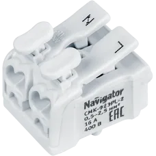 Клеммы монтаж. NTC-CMK-923PL-2-50 (50 шт/уп) Navig