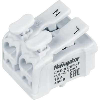 Клеммы монтаж. NTC-CMK-923PL-2-50 (50 шт/уп) Navig