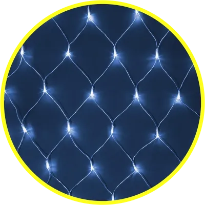 Гирлянда светодиодная новогодняя NGF-N01-156B-12-1.5x1.5m-230-TR-IP20
