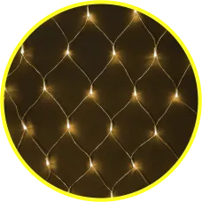 Гирлянда светодиодная новогодняя NGF-N01-240WW-12-2x2m-230-TR-IP20