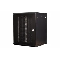 Шкаф 19'' телекоммуникационный настенный, 15U 769х600х600 мм, дверь перфорация, черный