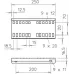 Соединитель, продольный, L=250, сталь, FS (LVG 110 FS)