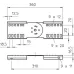 Соединитель, шарнирный, L=360, сталь, FS (LGVG 110 FS)