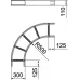 Секция угловая 90°, h=110 мм, B=300 мм, FT (LB 90 1130 R5 FT)