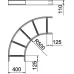 Секция угловая 90°, h=110 мм, B=400 мм, FT (LB 90 1140 R5 FT)