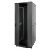 Шкаф Racknet S3000 42U 800 x 1000, передняя дверь стеклянная одностворчатая, задняя дверь металлическая двустворчатая, черный