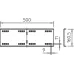 Соединитель, продольный/угловой, L=500, сталь, FS (WRWVK 160 FS)