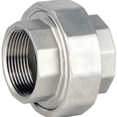 "Соединение разъемное (американка) DN.ru ВР-ВР-304-PTFE 1/4"" Ду8 Ру20 с уплотнением под гайкой по плоскости, корпус - нержавеющая сталь AISI 304, п