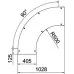 Крышка угловой секции 90°, B=400 мм, FT (BD 90 400 R5 FT)