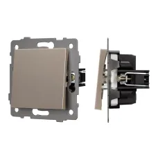 Механизм выключателя одноклавишный перекрёстный SWT-MKX1-PL-GD-V 250V, 10A
