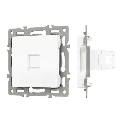 Механизм компьютерной розетки SCT-MPC1-PL-WH RJ-45, CAT6