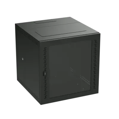 Шкаф телекоммуникационный навесной 12U (600х600х650) дверь стекло RAL9005