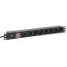 Блок розеток PDU TERACOM PRO 19'' 1U 16А/250В 8 розеток Schuko с выключателем шнур питания длиной 2 метра сечение 3x1.5 мм2 вилка Schuko корпус пластик черный Блок розеток PDU TERACOM PRO 19'' 1U 16А/250В 8 розеток Schuko с выключателем шнур питания длиной 2 метра сечение 3x1.5 мм2 вилка Schuko корпус пластик черный