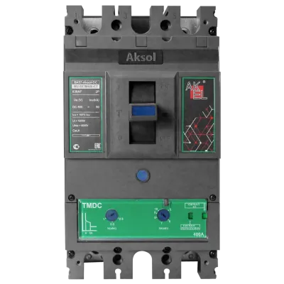 Выключатель автоматический в литом корпусе ВА57-DC-AKSOL-602-50ТМ400-CT 2P/400А/ТМ/50кА