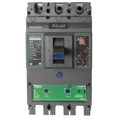 Выключатель автоматический в литом корпусе ВА57-DC-AKSOL-603-50ТМ500-CT 3P/500А/ТМ/50кА