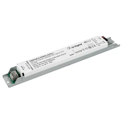 Блок питания ARV-LG-24060-LINEAR-PFC-DALI2-PD (24V, 2.5A, 60W) (ARL, для светодиодных лент, диммируемый, IP20 металл, 5 лет)