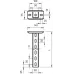 Стойка с траверсой, U-профиль, L=200, сталь, FT (US 5 K 20 FT)
