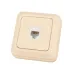Розетка компьютерная (RJ-45) открытой установки IP20, сл. кость Ладога