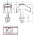 Комплект крепежный, 2 штуки , сталь, ZL (TKS-S-30 ZL)