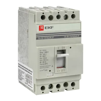 Выключатель автоматический ВА-99 125/12,5А 3P 25кА PROxima