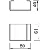 Распорка монтажная, 80х61х40 мм, сталь, FT (DSK 61 FT)
