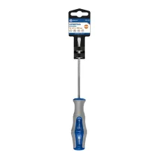 Отвертка Ultra Grip SL 4,0 х 100 мм, CR-V, двухкомпонентная рукоятка, подвес