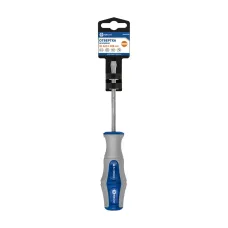 Отвертка Ultra Grip SL 6,0 х 100 мм, CR-V, двухкомпонентная рукоятка, подвес
