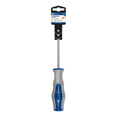 Отвертка Ultra Grip PH-1 х 100 мм, CR-V, двухкомпонентная рукоятка, подвес
