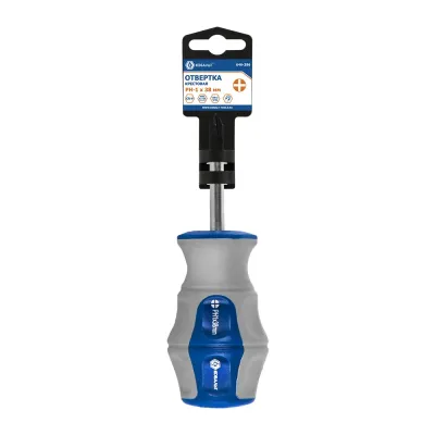Отвертка Ultra Grip PH-1 х 38 мм, CR-V, двухкомпонентная рукоятка, подвес