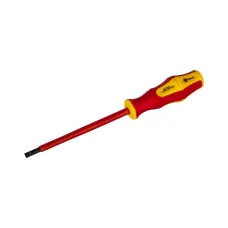 Отвертка диэлектрическая Ultra Grip SL 5,5 х 125 мм, CR-V, двухкомпонентная рукоятка, подвес