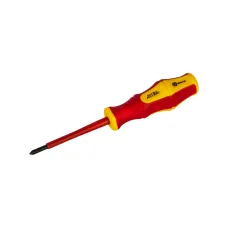Отвертка диэлектрическая Ultra Grip PH-1 х 80 мм, CR-V, двухкомпонентная рукоятка, подвес