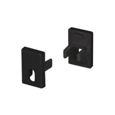 Заглушка SL-MINI-8-H12 BLACK с отверстием (Пластик)