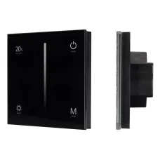 Панель SMART-P35-DIM-IN Black 230V, 0-10V, Sens, 2.4G ARL, IP20 пластик, 5 лет