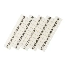 Маркеры для UT/ST/Push-in 6 с нумерацией 50-100 (100 шт.) EKF