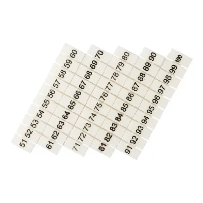 Маркеры для UT/ST/Push-in 6 с нумерацией 50-100 (100 шт.) EKF