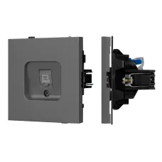 Механизм компьютерной розетки SCT-TENDO-MPC1-SFPL-GR, RJ-45, CAT6, Серый