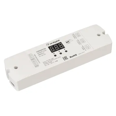 Конвертер SMART-K25-DMX512 230V, 2x1A, TRIAC ARL, пластик