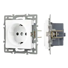 Механизм электрической розетки SCT-MEU1-PL-WH 250V, 16A